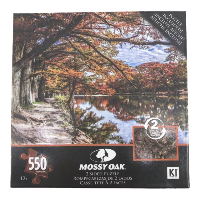 Mossy Oak 2 Sided Jigsaw Puzzle 550 Pieces NIB 18"x24" KI Puzzles