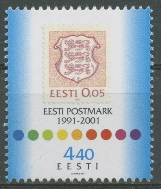 Estland 2001 10 Jahre Wiederausgabe estnische Briefmarken 414 postfrisch