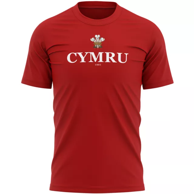 Cymru T Shirt Mens Rugby Welsh Supporter Gift Him Prince of Wales Nations