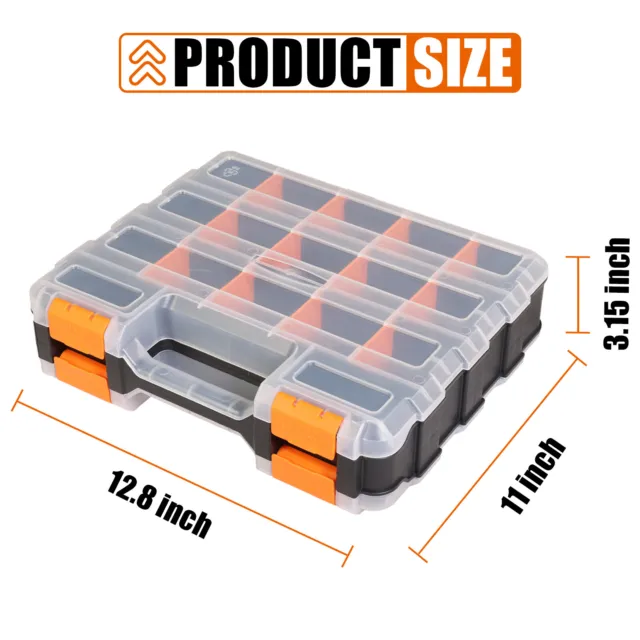 ZOOMIFY Tool Box Removable Dividers for Hardware, Screws, Bolts, Nails, Beads