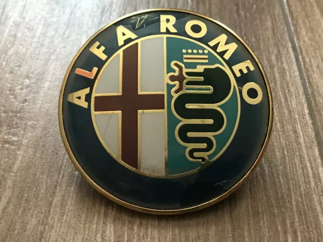 Alfa Romeo 75Mm Logo Sigla Emblema Fregio Stemma Scritta Targhetta Badge Scudo