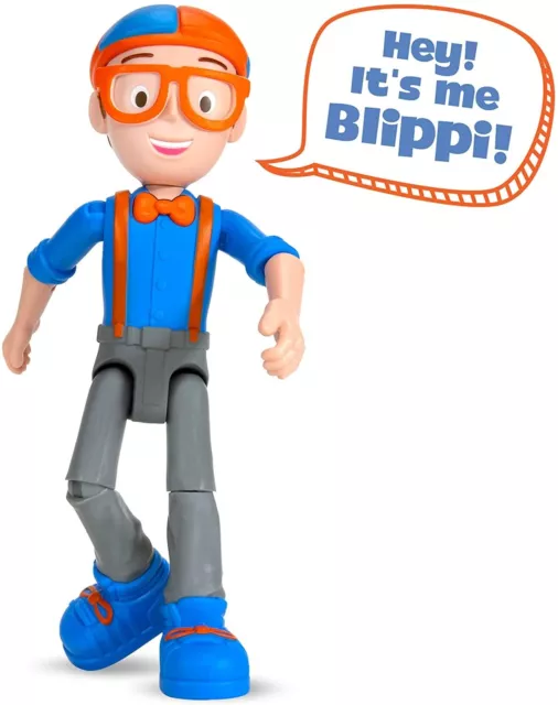 Blippi Caratteristica Parlare Figura, 9-inch Articolata Toy Con 8 Sounds E Frasi 2