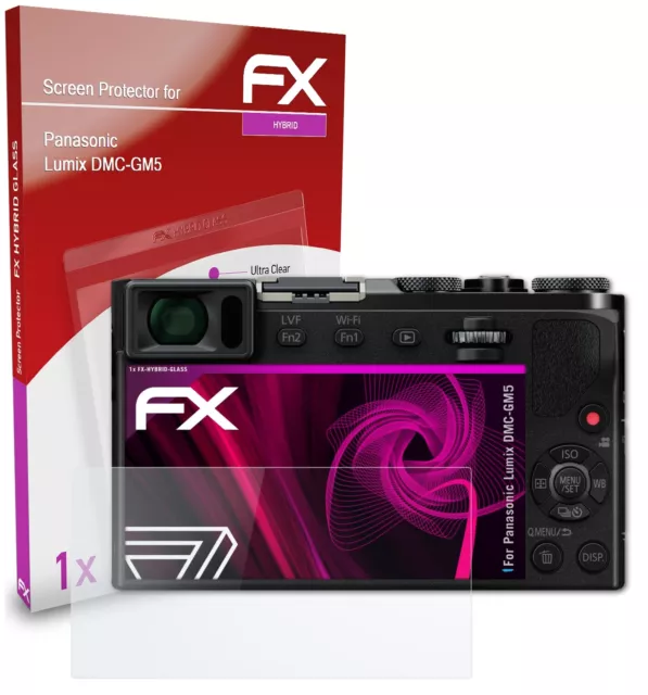 atFoliX Glass Protector for Panasonic Lumix DMC-GM5 9H Hybrid-Glass