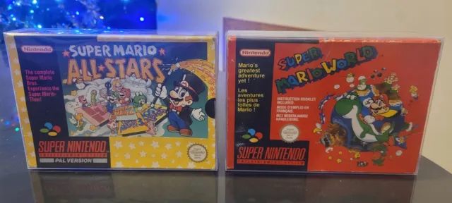 SNES Super Mario World And Super Mario All Stars Super Nintendo *no Instructions