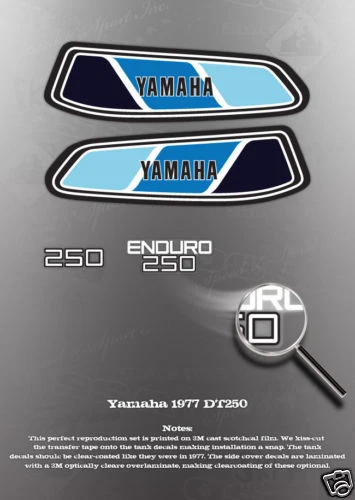 Yamaha Universal Classic Fuel Tank Decal Set 5-134