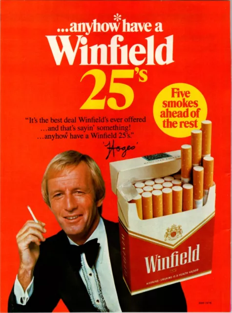 1978 Winfield 25s Cigarettes Paul Hogan Vintage Original A4 Print Ad