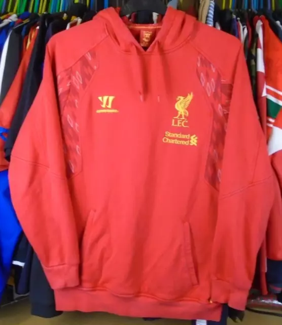 Liverpool 2013-2014 Krieger Fussball Kapuzensweatshirt Pullover Top Large