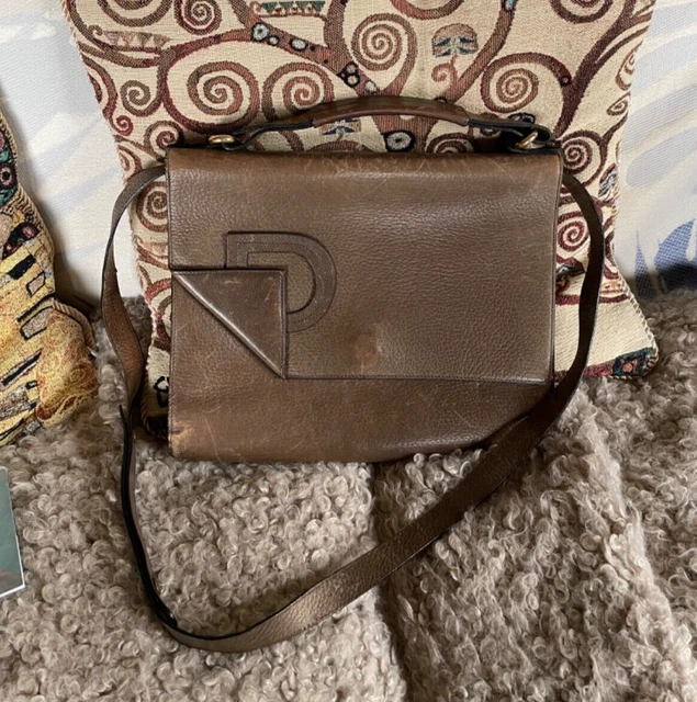 Sac DELVAUX AUTHENTIQUE VINTAGE  cuir marron clair Assez Bon état