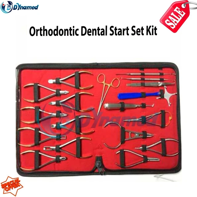 Kit de inicio de instrumentos dentales de ortodoncia 20 piezas