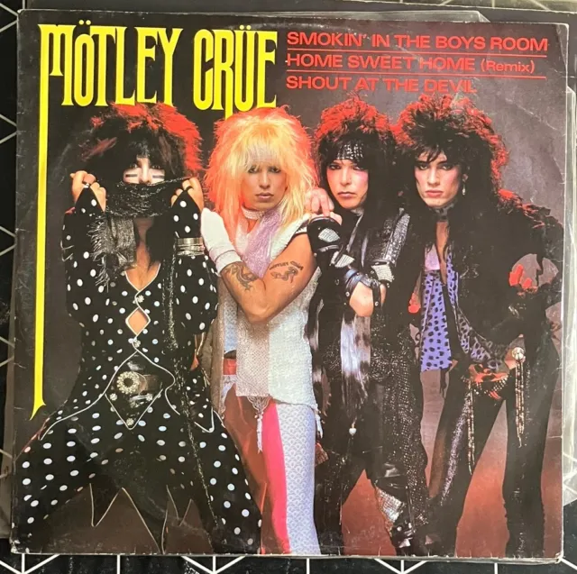 Motley Crue - Smokin In The Boys Room - 12” Single EKR33T - NO Poster! - X1