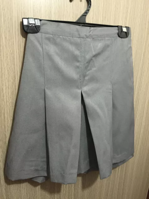 BNWT Girls Medium Grey Midford Brand Sz 4 School Uniform Skort Style Culottes