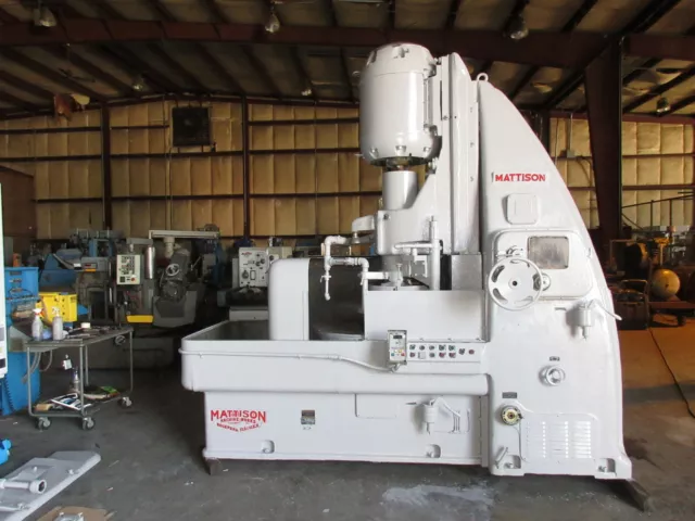 Mattison 40" Rotary Surface Grinder 50 HP 40 Inch Chuck 0.75" Chuck Life