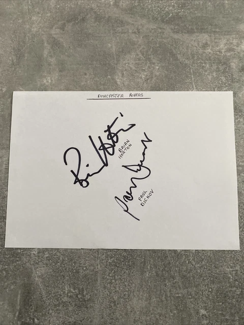 39 X Doncaster Rovers  Fc signatures - hand signed - white autograph paper