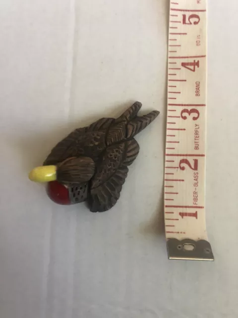 Vintage Bird Figurine Casals Peru Art Pottery Hand Painted
