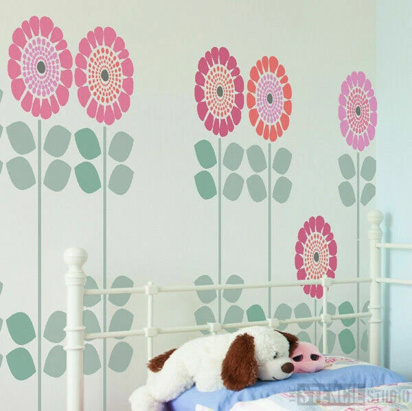 6 Pochoirs Tournesol Grands Modèles Réutilisables - Pour Peinture Sur Bois, Mur, Clôture - Décoration Maison/Jardin