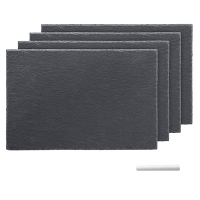 6x piastre di ardesia 20 x 30 CM DA TAVOLO-SET SOTTOBICCHIERI enorme naturale ardesia 