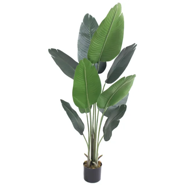 Bananenbaum Bananenstaude Kunstpflanze Künstliche Pflanze 130 cm Decovego