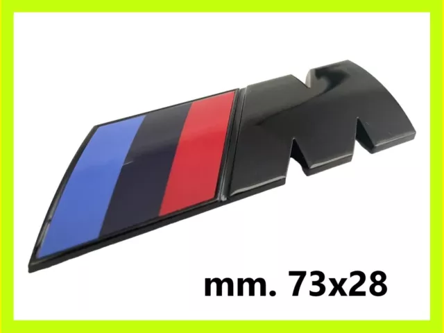 STEMMA POSTERIORE M SPORT BMW COMPATIBILE 73x28 NERO BMW ABS LOGO FREGIO