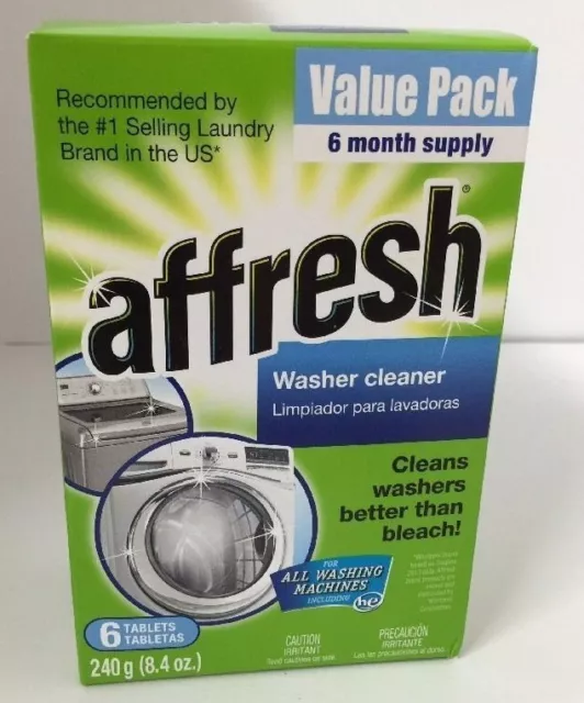 Affresh Value 6-Pack Washer Cleaner Tablets Whirlpool Washing Machine NEW Fresh