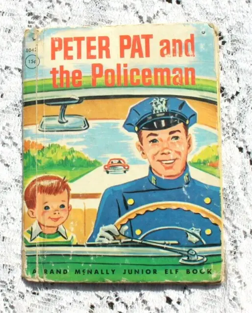 Vintage Mid Century 1948 Junior Elf Book Peter Pat and the Policeman
