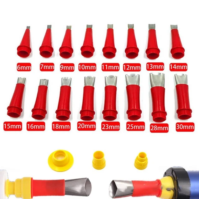19/23sets Caoutchouc Buse Calfatage Silicone Acier Inoxydable + Plastic Qualité