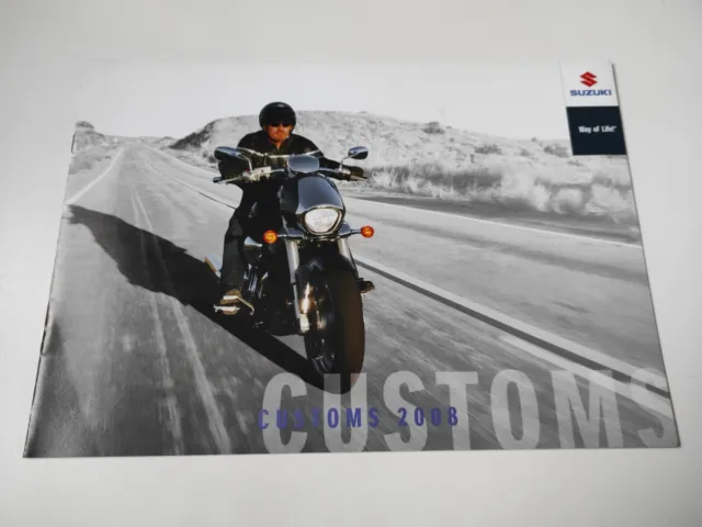 Suzuki 1800 Intruder Gamme 2008 Prospectus Catalogue Brochure Moto