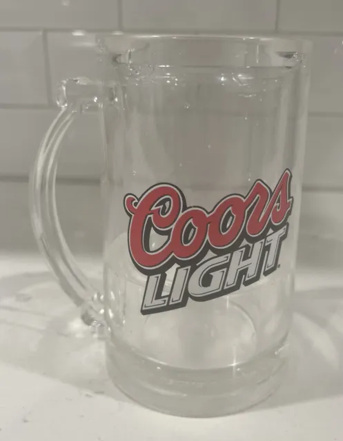 Vintage Coors Light Beer Plastic Mug w/Liquid Frosty Stein For Freezing VTG
