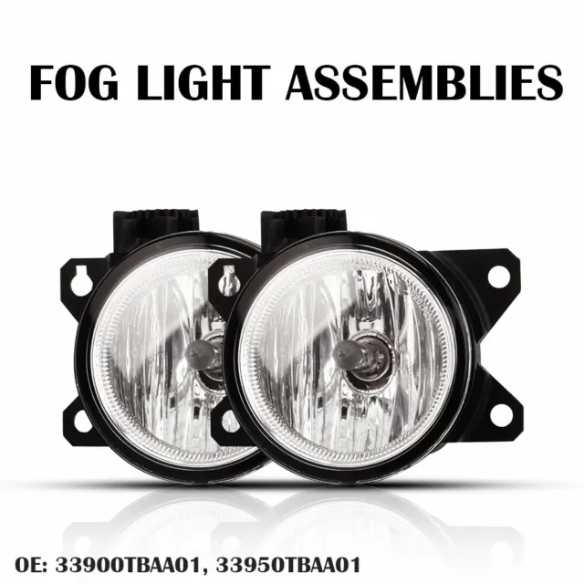 Pair LED Fog Lights Lamp Assembly For 2016 2017 2018 2019 2020 2021 Honda Civic