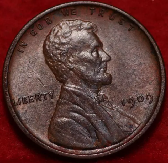 Uncirculated 1909 VDB Philadelphia Mint Lincoln Wheat Cent
