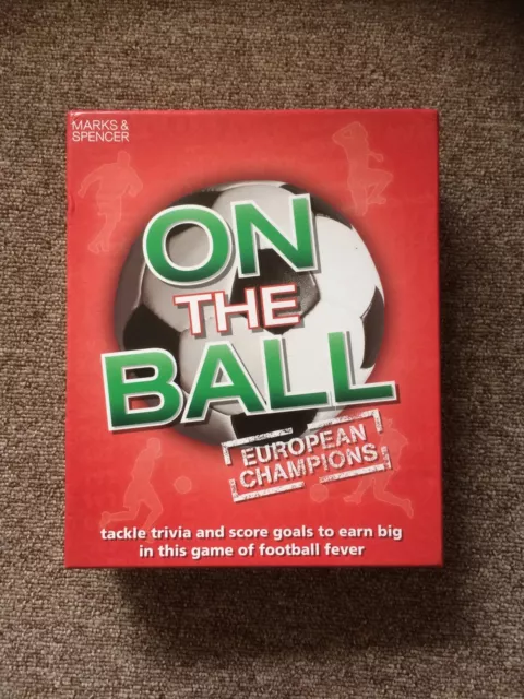 M&S On The Ball European Champions Football Board Game Trivia fun complete VGC