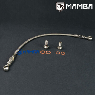 Turbo Oil Feed Line for Mitsubishi 4G63T EVO 1~3 Eclipse TD05H 14B 16G Header