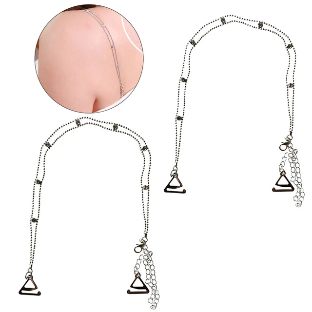 Reggiseno trasparente donna strass senza spalline convertitore parte bassa schiena