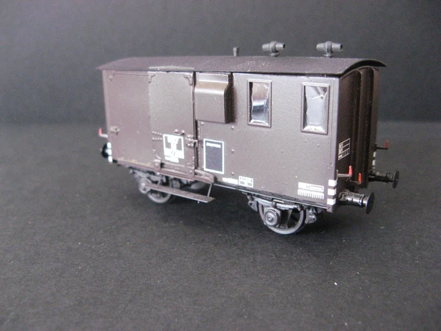 HUET WAGON FOURGON PAROIS METAL LAITON /AMF87 (HAXO MAKETTE LOCO DIFF VB REE