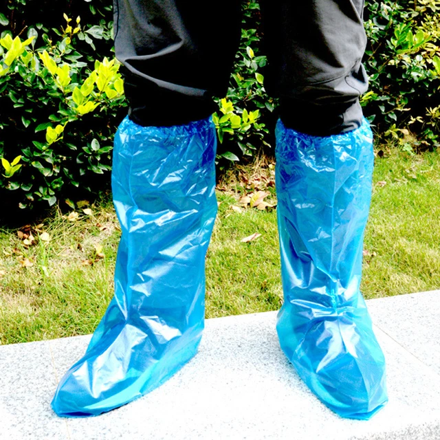 10Pcs Anti-Slip Rainproof Shoe Covers Waterproof Disposable Rain Boot CoverQC Sg