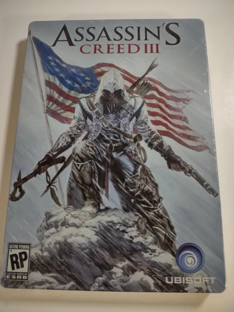 Assassin's Creed 3 Sealed Preorder Steelbook No Game (Microsoft Xbox 360, 2012)