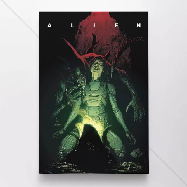 Alien Poster Canvas Aliens Movie Comic Book Cover Art Print #5586