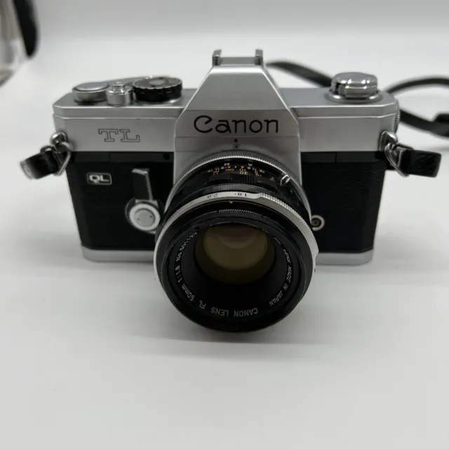 Canon TL QL Film Camera with 50mm Lens, Tested And Working, JL