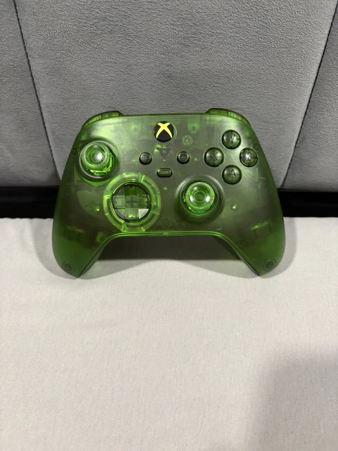 EXtremeRate Cover Grip Per Xbox One S X Controller Model 1708,Custodia Frontale Case Scocca Copertura Impugnatura Shell Ricambio Per Xbox One S X Joystick-Trasparente Verde - Foto 11