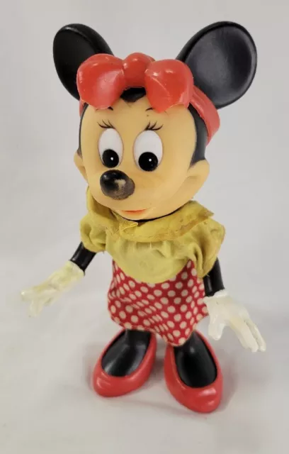 Rare Vintage 1960s Walt Disney R Dakin 7.5" Minnie Mouse Figure Doll