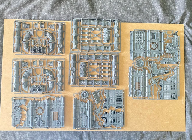 GAMES WORKSHOP WARHAMMER 40K pipes and ruin building terrain scenery ...