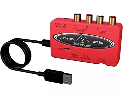 Behringer U-CONTROL UCA222 ultraniedrige Latenz 2 Zoll/2 Ausgang USB Audio Interface