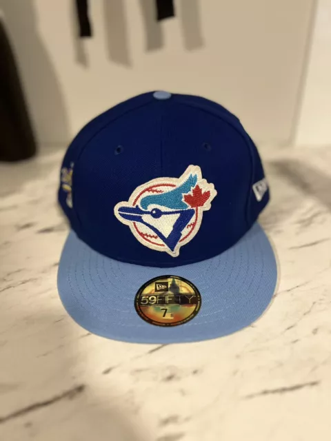 New era 59FIFTY Toronto Blue Jays NE Letterman Blue 59FIFTY Fitted Cap