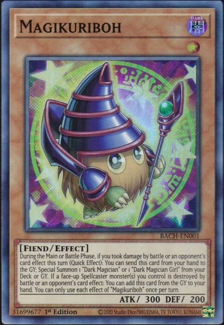 YuGiOh Battle of Chaos 1st Edition Magikuriboh Super Rare BACH-EN001