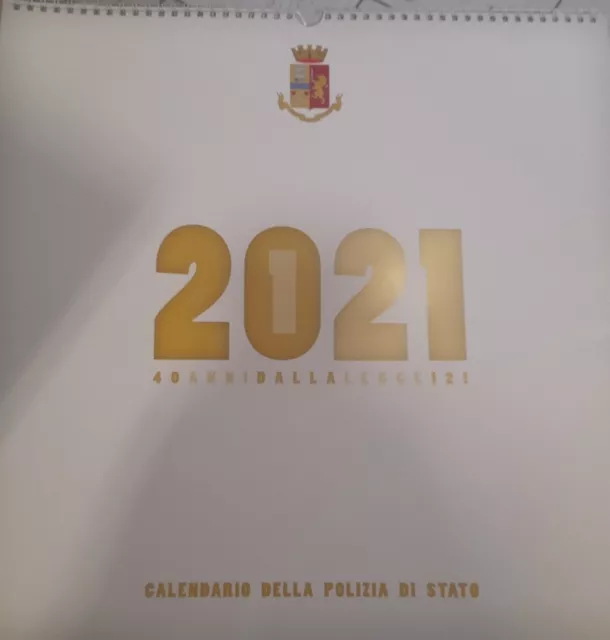 Calendario Polizia di stato 2021 con busta
