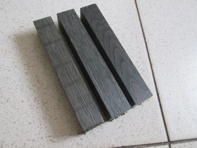 3pcs.lot Bog Oak morta wood Woodturning/ (25*25*150mm) 1000-5800 Years Old