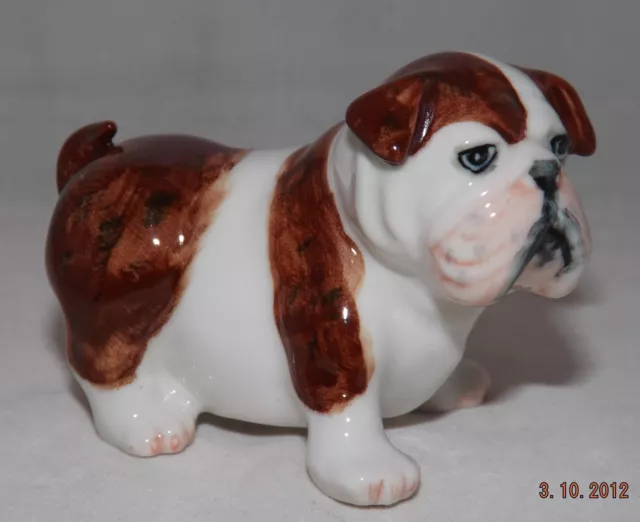 Klima Miniature Porcelain Animal Figure Big English Bulldog Standing B079