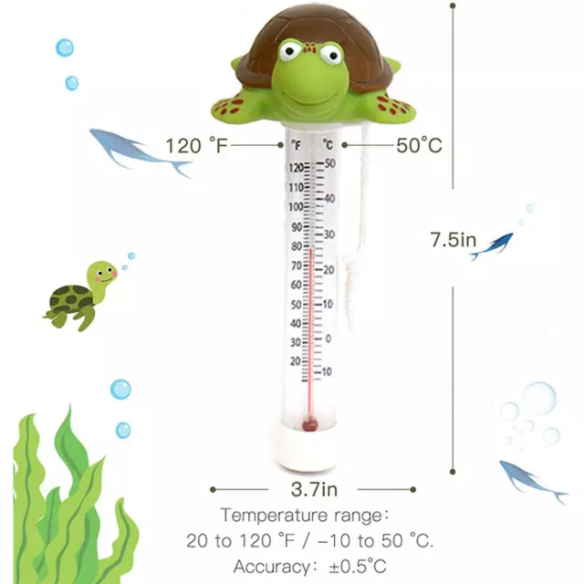 Floating Pool Thermometer Cute Easy Accurate Readings for Aquariums Hot Tubs