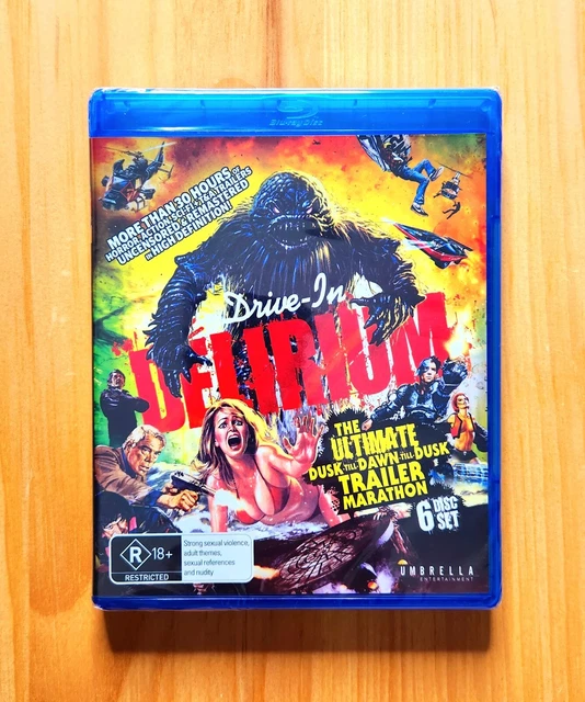 DRIVEIN DELIRIUM ULTIMATE ( Umbrella, BluRay, Region Free, NEW, 6