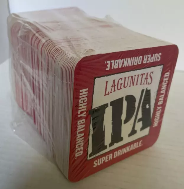 Bar Lagunitas IPA Brewing Co Pack of 125-150 red Coasters 4" X 4" NFL