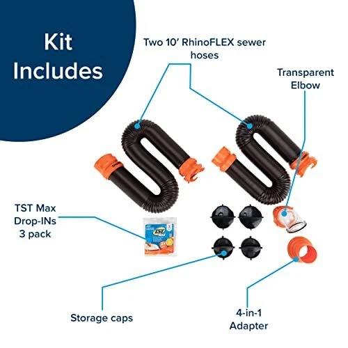 CAMCO RHINOFLEX 20’ Camper/RV Sewer Hose Kit 20ft (39742) 75.22